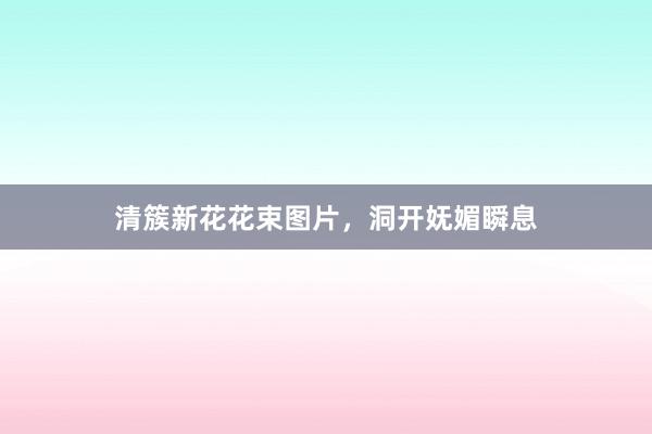 清簇新花花束图片，洞开妩媚瞬息